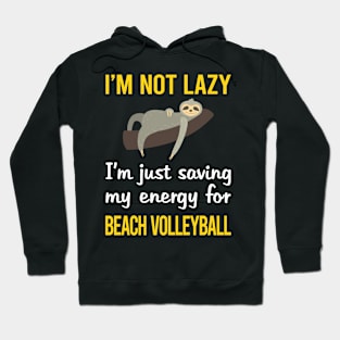 Funny Lazy Beach Volleyball Hoodie